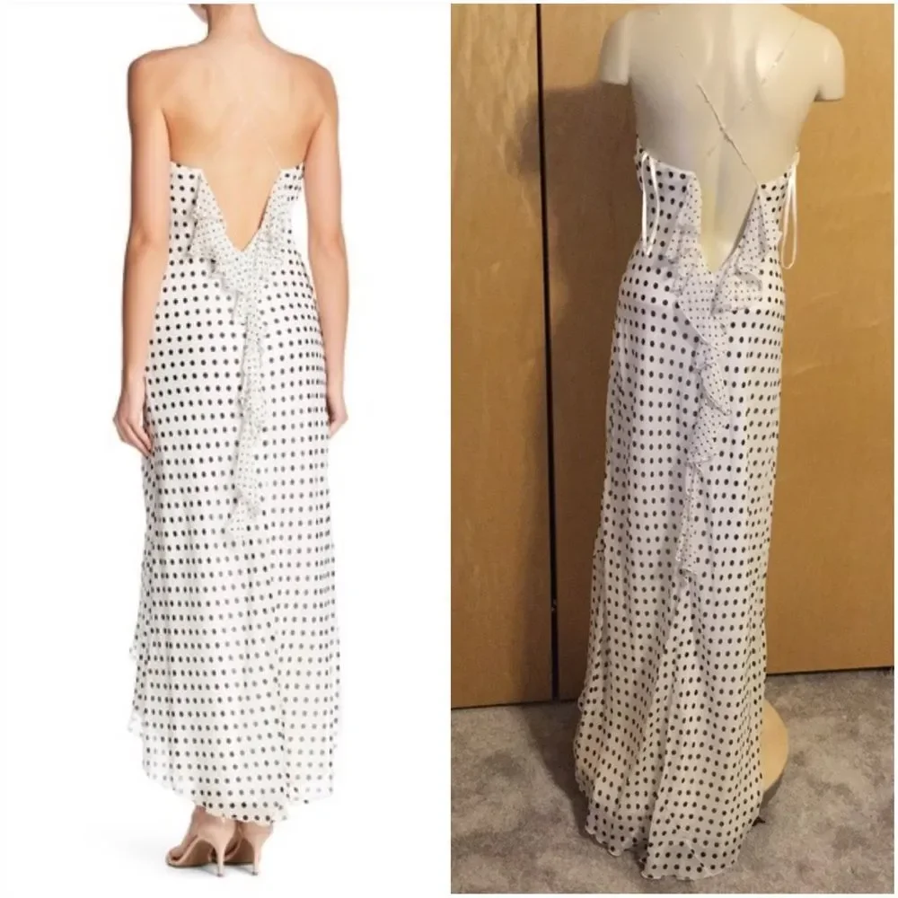 Polka dress Issue Sleeveless Ruffle Print … - Picture 6 of 8